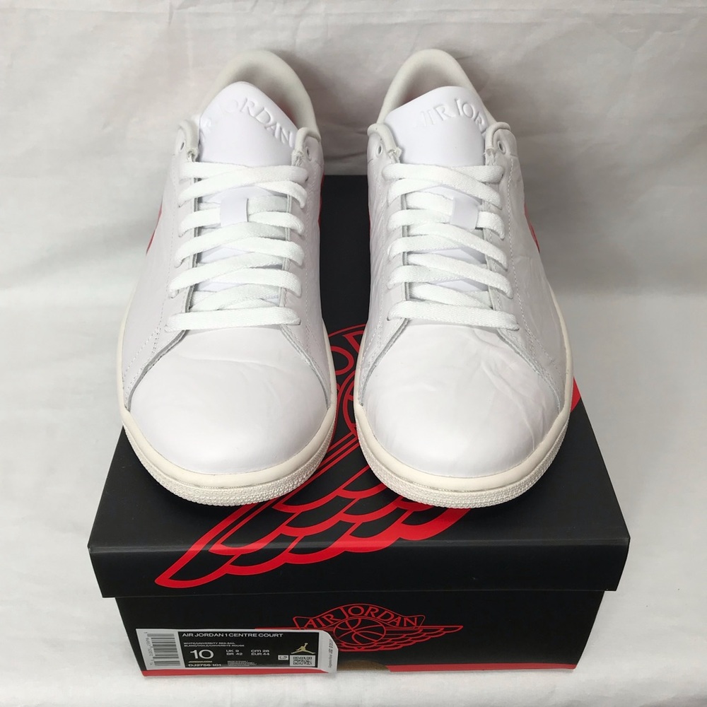 Jordan 1 Centre Court White University Red Size 10 - Picture 5 of 12